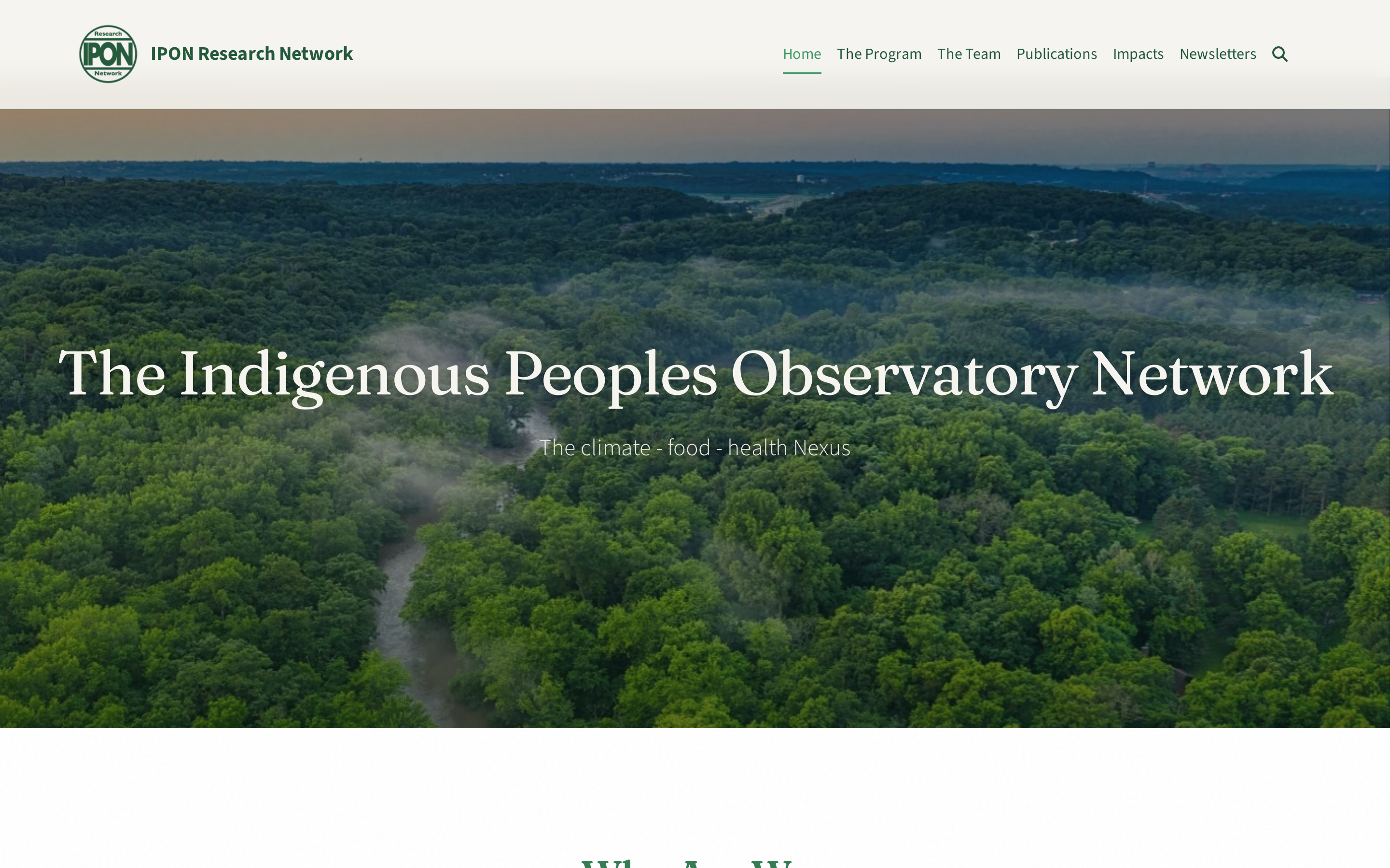 Screenshot of IPON Research Network
